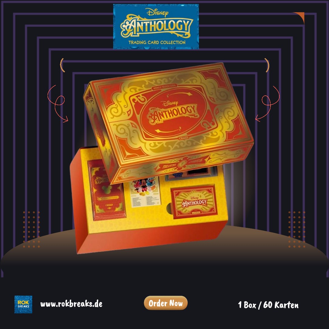 ROK Magic&Cartoons-Live-Break Panini Disney Anthology Trading Card Kollektion (1 Box) RNB